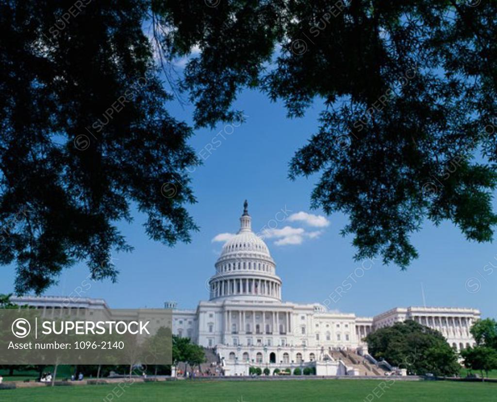 Stock Photo: 1096-2140 Facade of the Capitol Building, Washington, D.C., USA