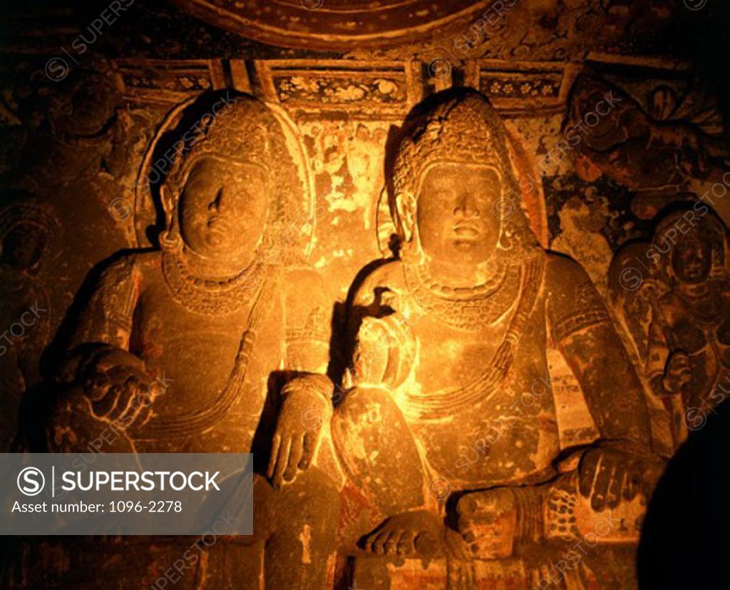 Stock Photo: 1096-2278 Ellora Caves Maharashtra India