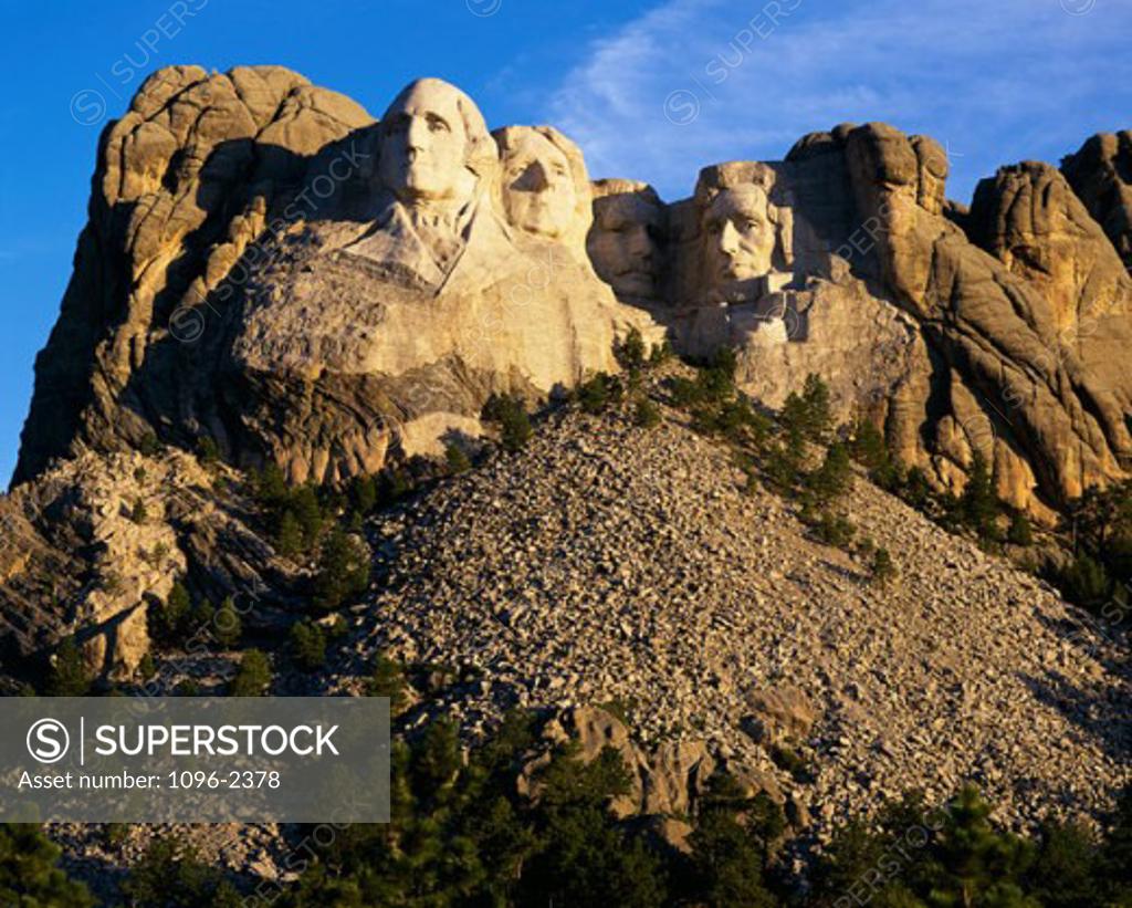 Stock Photo: 1096-2378 Mount Rushmore National Memorial, South Dakota, USA