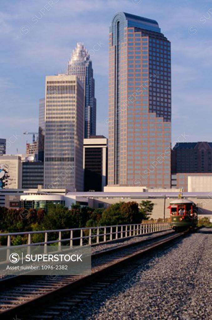 Stock Photo: 1096-2382 Buildings in a city, Charlotte, North Carolina, USA