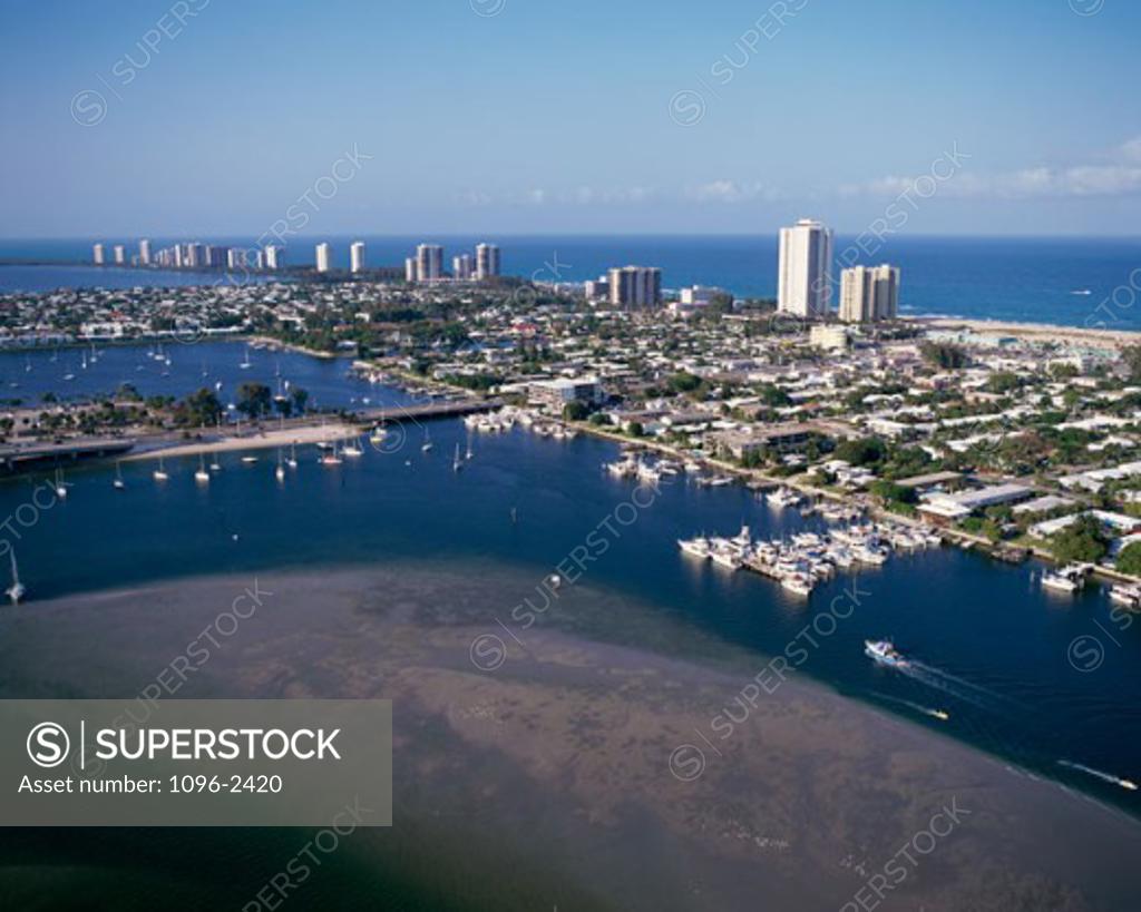 Stock Photo: 1096-2420 Aerial view of Palm Beach, Florida, USA