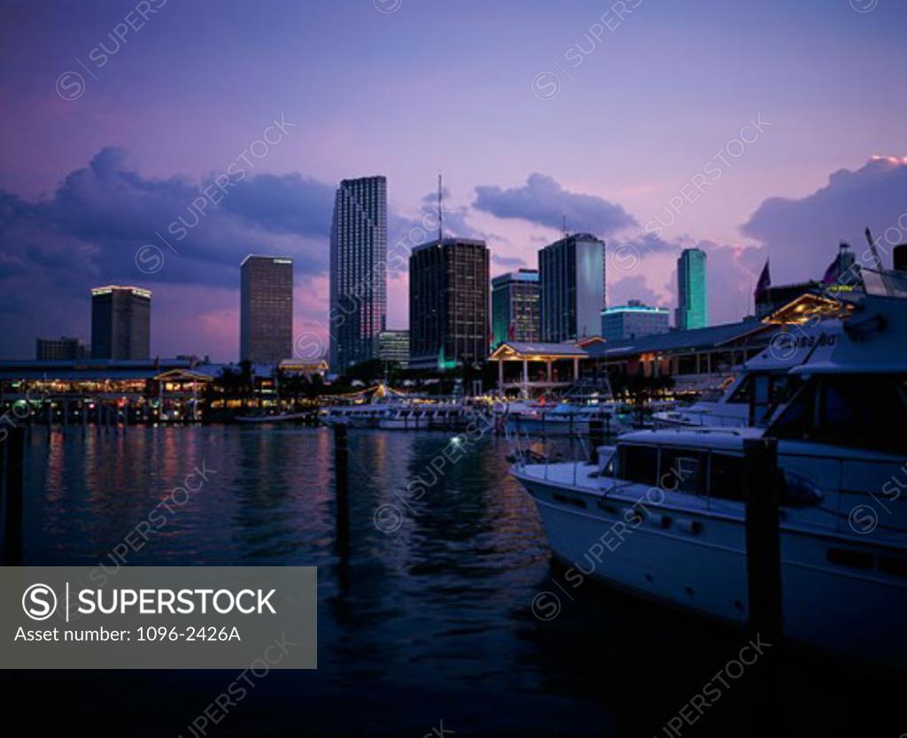 Stock Photo: 1096-2426A Skyscrapers in a city, Miami, Florida, USA