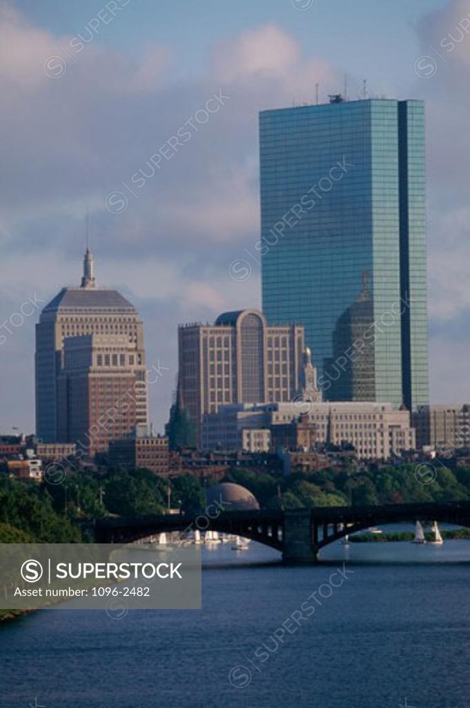 Stock Photo: 1096-2482 Buildings in a city, Boston, Massachusetts, USA