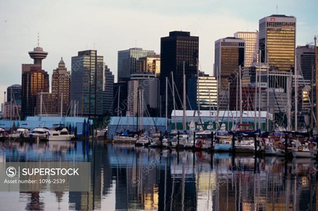 Stock Photo: 1096-2539 Buildings in a city, Vancouver, British Columbia, Canada