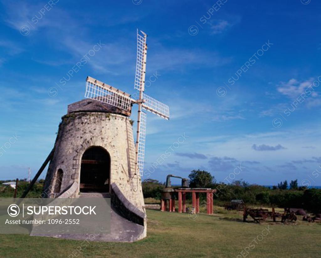 Stock Photo: 1096-2552 Windmill at the Whim Plantation Museum, Frederiksted, St. Croix