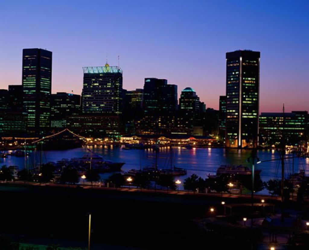 Skyscrapers in a city, Baltimore, Maryland, USA