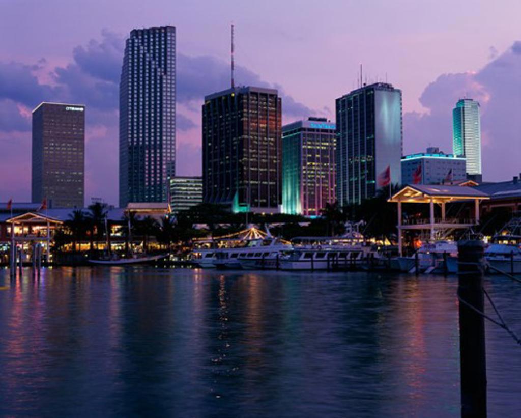 Skyscrapers in a city, Miami, Florida, USA