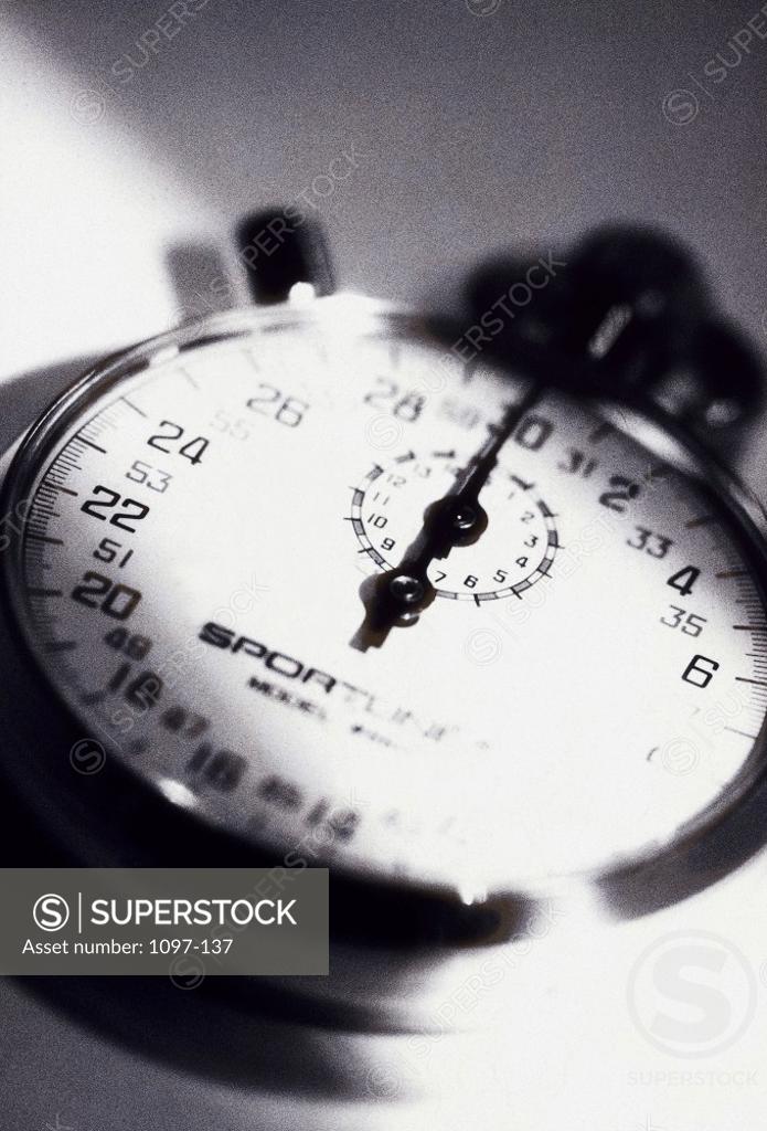 Stock Photo: 1097-137 Close-up of a stopwatch