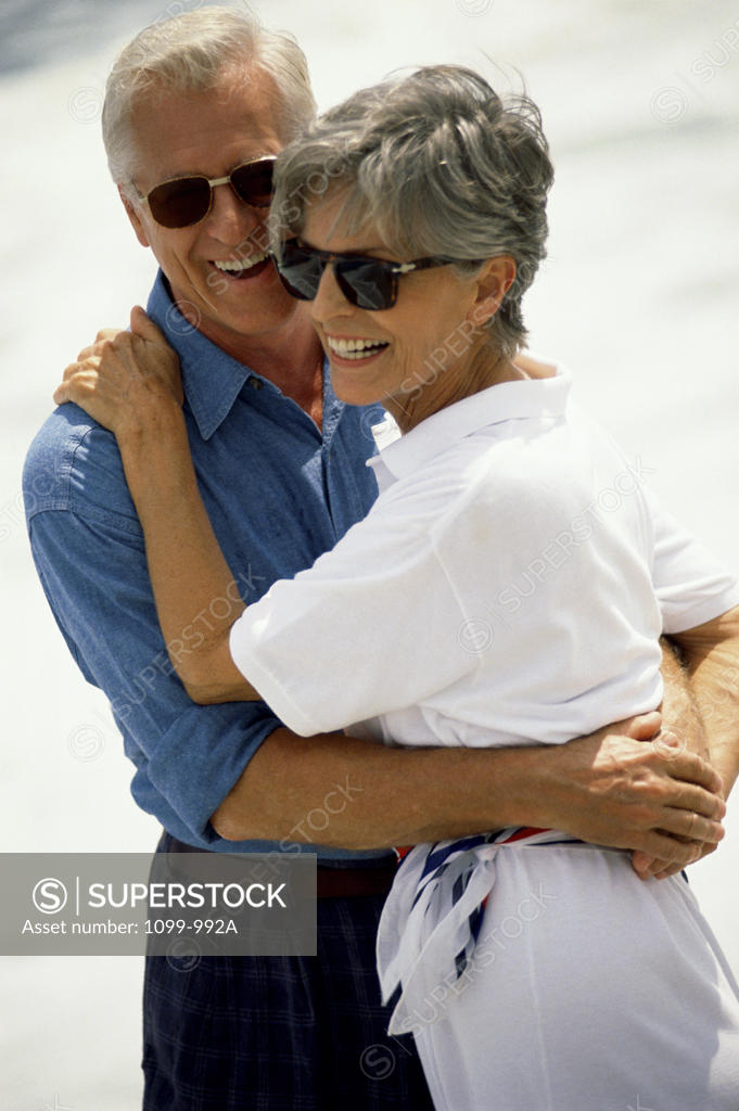 Stock Photo: 1099-992A Senior couple embracing each other