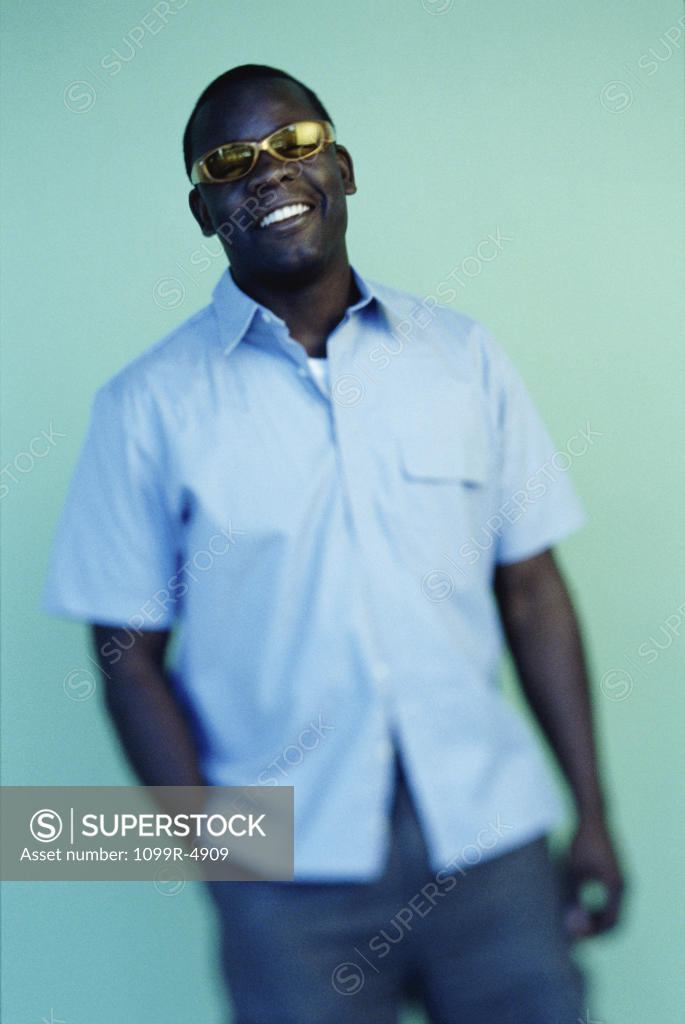Stock Photo: 1099R-4909 Portrait of a young man smiling