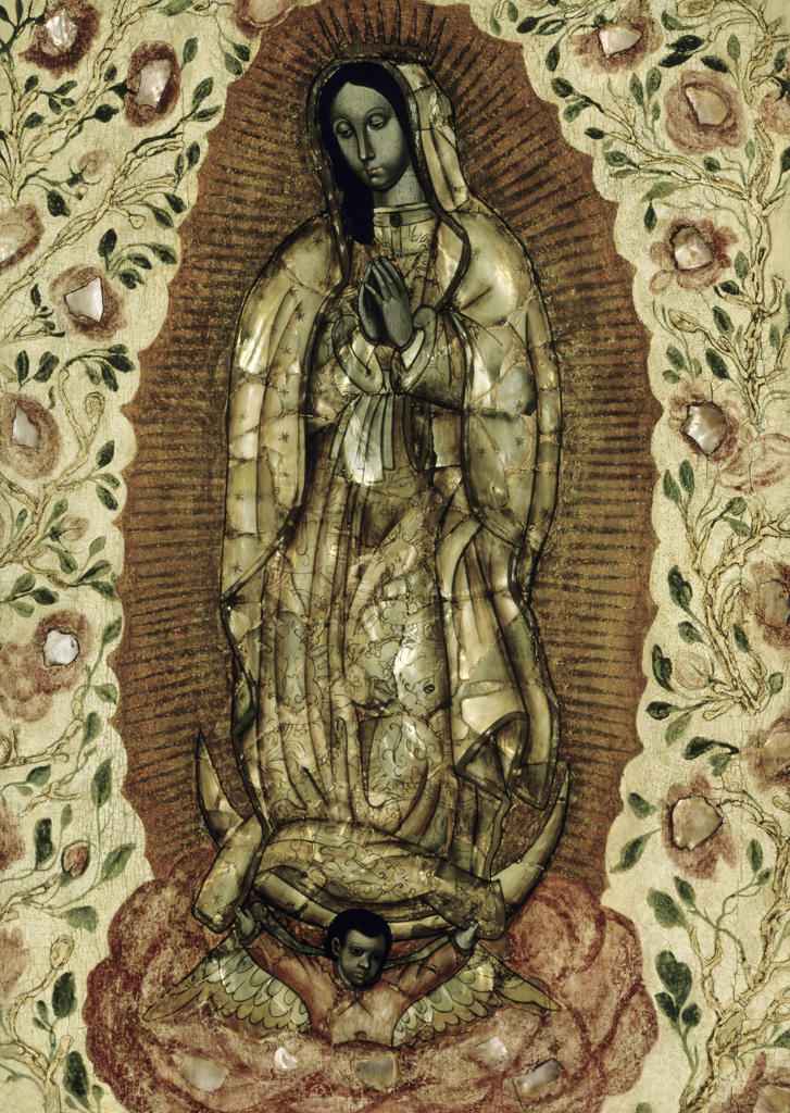 The Virgin of Guadalupe Artist Unknown (Mexican) Oil on Wood Panel Christie's Images, New York, USA