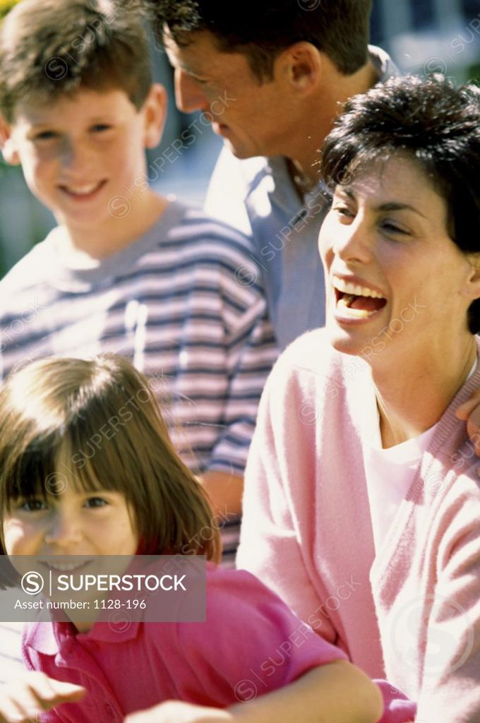 Stock Photo: 1128-196 Parents with their son and daughter