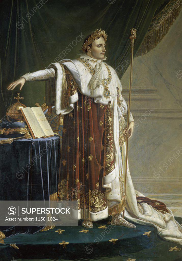 Stock Photo: 1158-1024 Napoleon en Costume  Anne-Louis Girodet de Roucy-Trioson (1767-1824/French) Muse Girodet, Montargis, France