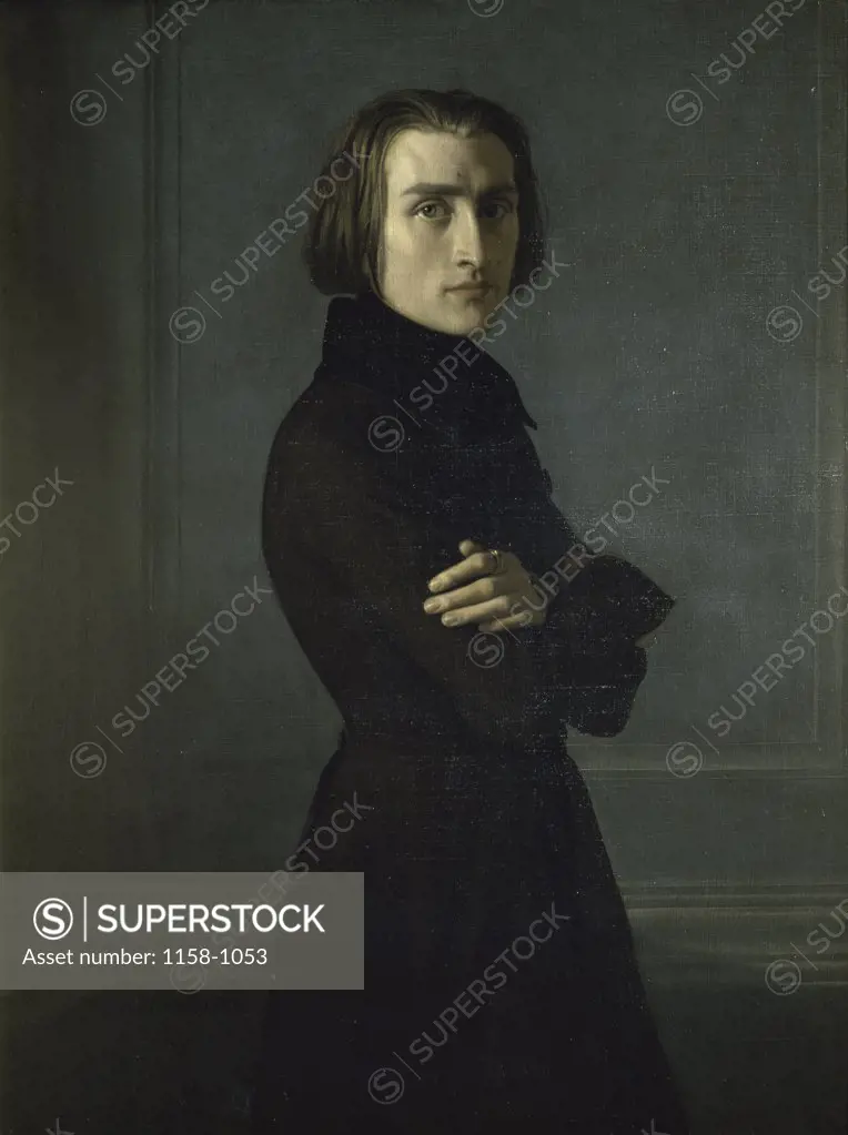 Portrait of Franz Liszt  Karl Ernst Rodolphe Lehmann (1819-1892/German) Musee Carnavalet, Paris  