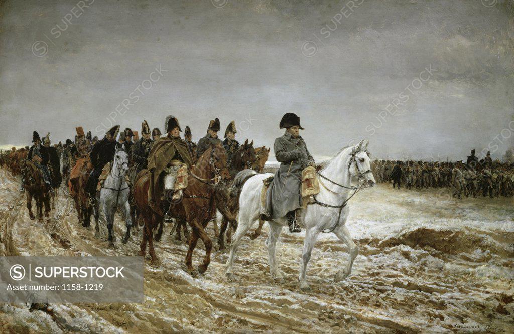 Stock Photo: 1158-1219 Campaign in France, 1814 ca. 1864  Jean Louis Ernest Meissonier (1815-1891/French) Musee d'Orsay, Paris 