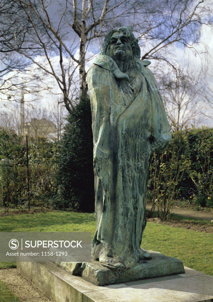 Stock Photo: 1158-1293 Balzac Auguste Rodin (1840-1917/French)  Musee Rodin,  Paris 