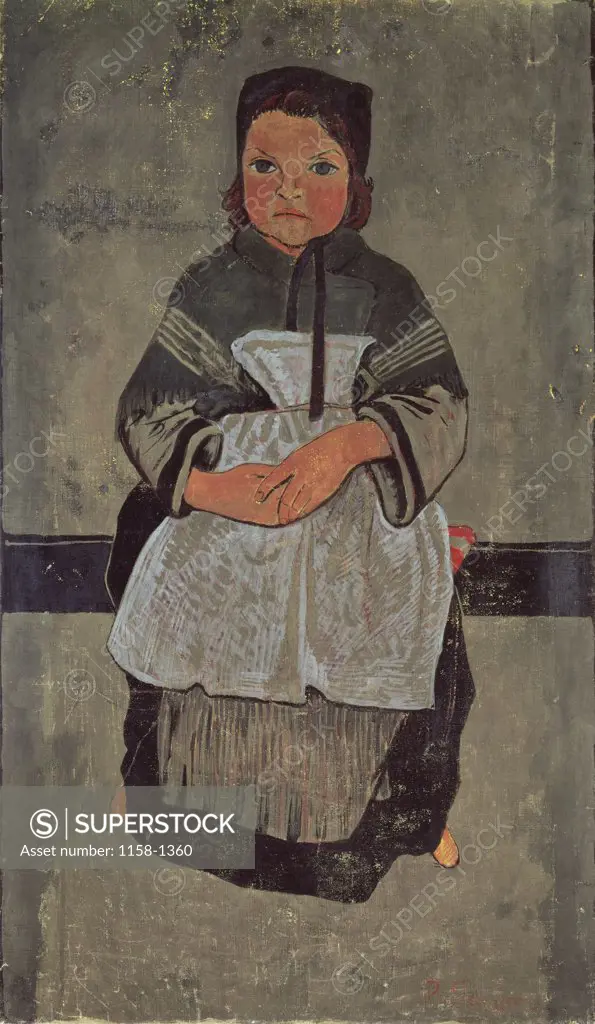 Breton Child  (Petite Bretonne)  Paul Serusier (1864-1927/French) 