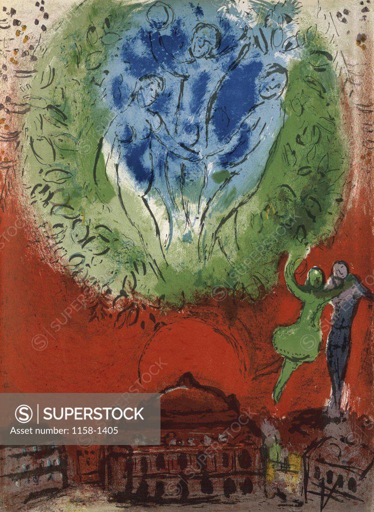 Stock Photo: 1158-1405 Opera by Marc Chagall, 1887-1985, France, Paris, Galerie Maeght