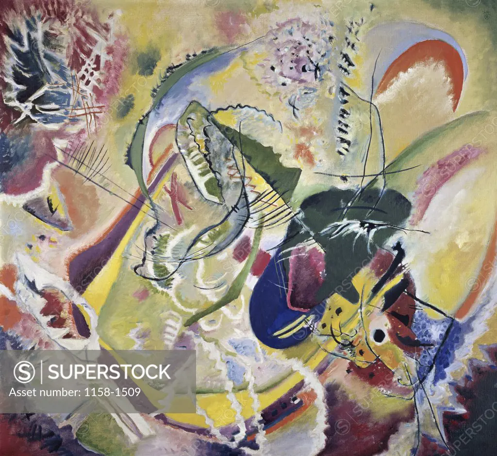 Improvisation 35 by Vasily Kandinsky, 1914, 1866-1944, Switzerland, Kunstmuseum Basel