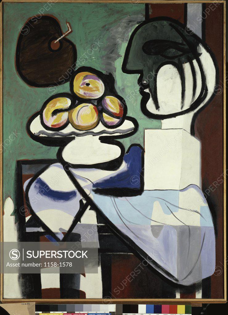 Stock Photo: 1158-1578 Still Life by Pablo Picasso, 1932, 1881-1973, France, Paris, Musee Picasso