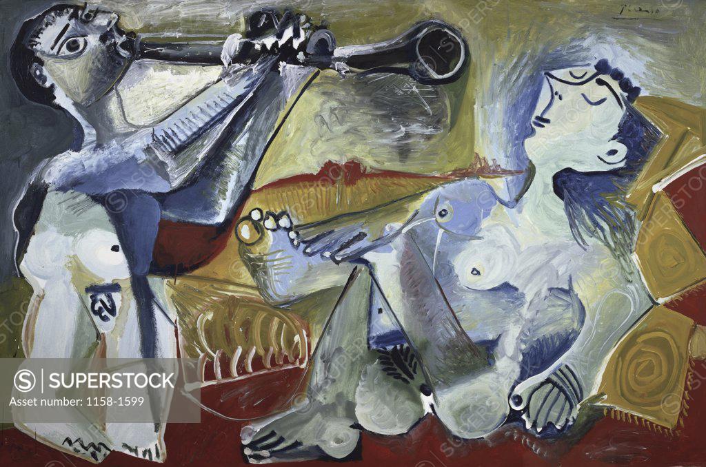 Stock Photo: 1158-1599 L'Aubade by Pablo Picasso, 1965, 1881-1973, Switzerland, Geneva, Petit Palais