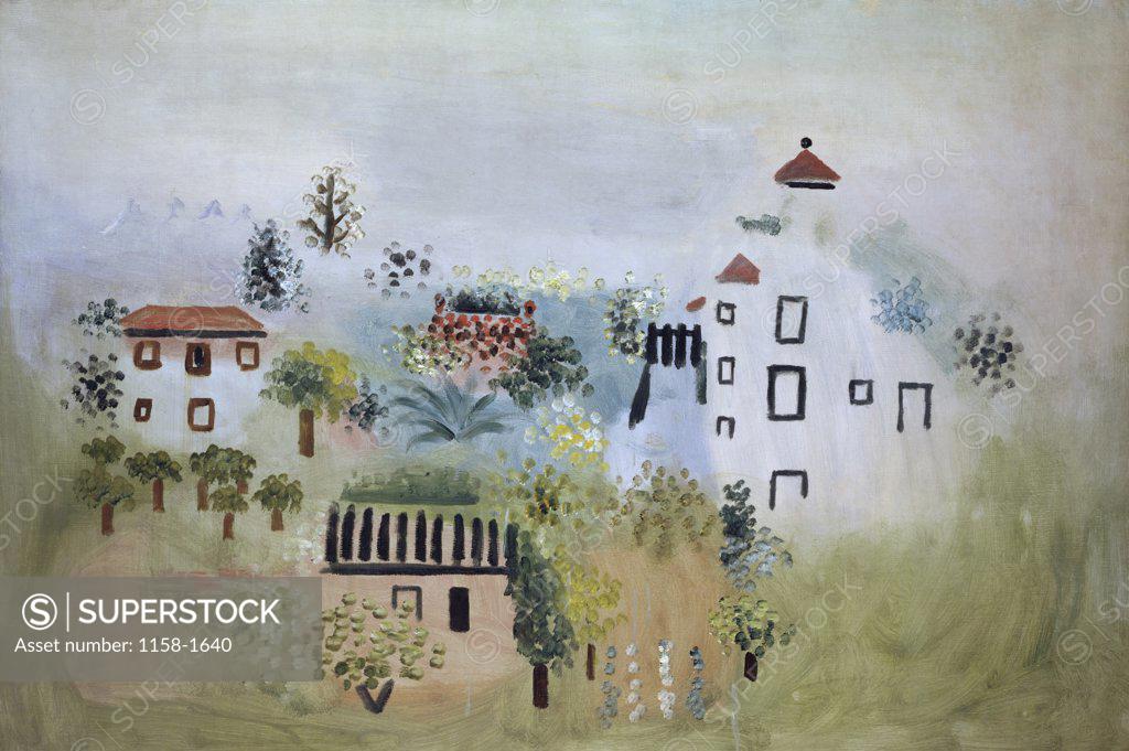 Stock Photo: 1158-1640 Landscape by Pablo Picasso, 1928, 1881-1973