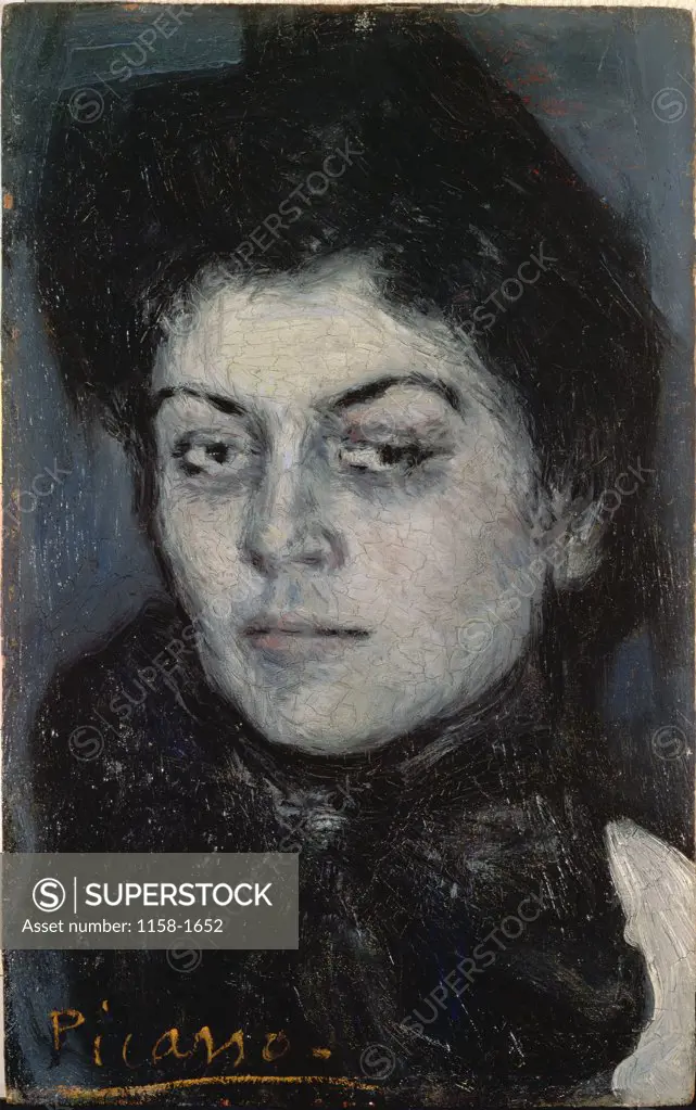 Portrait of Lola, the Artist's Sister by Pablo Picasso, 1901, 1881-1973
