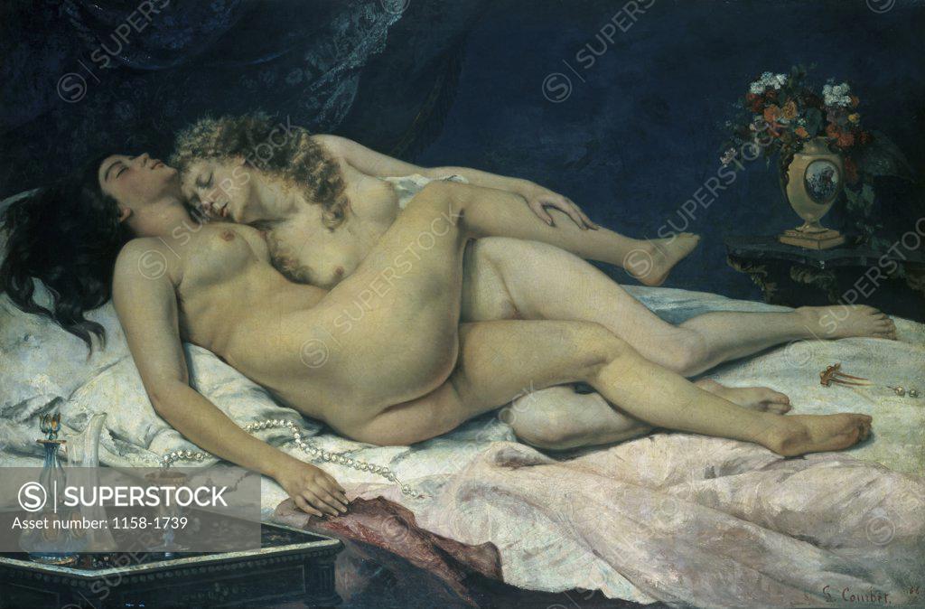 Stock Photo: 1158-1739 Sleep  (Sommeil) Gustave Courbet (1819-1877/French) Petit Palais, Paris, France 