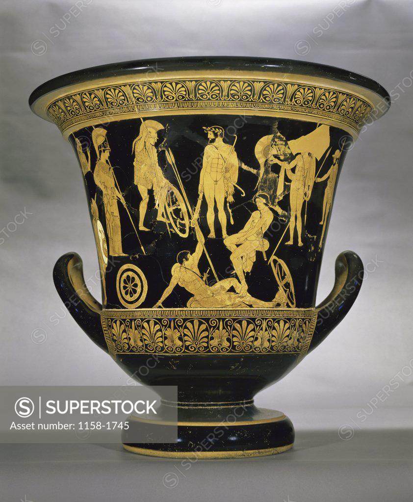 Stock Photo: 1158-1745 Krater: Red-Figure Footed  Painter of the Niobides  Greek Art  Musee du Louvre, Paris 