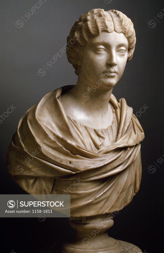 Stock Photo: 1158-1811 Bust of Fautina