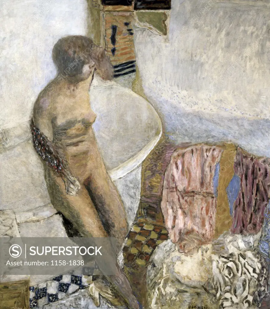 Nude On Bathtub by Pierre Bonnard, (1867-1947), France, Paris, Musee National d'Art de Moderne