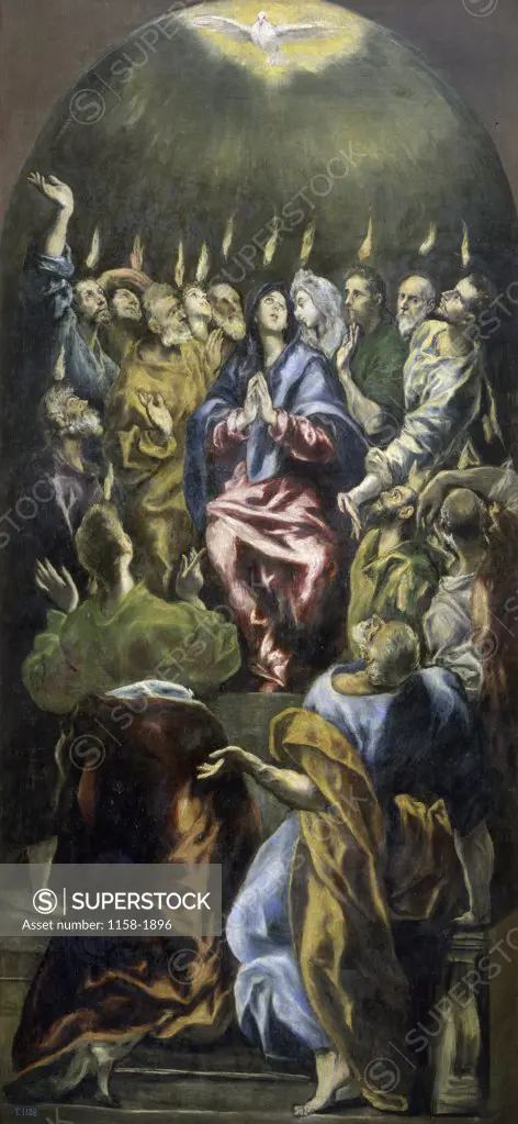 The Pentecost c. 1600 El Greco (1541-1614/Greek) Museo del Prado, Madrid