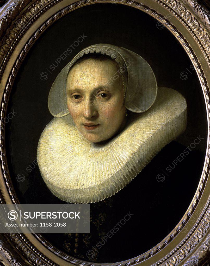 Stock Photo: 1158-2058 Portrait of Cornelia Pronck  17th C.   Rembrandt Harmensz van Rijn (1606-1669/Dutch)  Musee du Louvre, Paris 