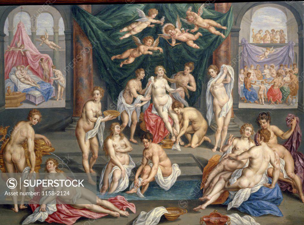 Stock Photo: 1158-2124 History of Psyche by Hendrik de Clerck, Circa 1600, (1570-1629), France, Paris, Musee du Louvre