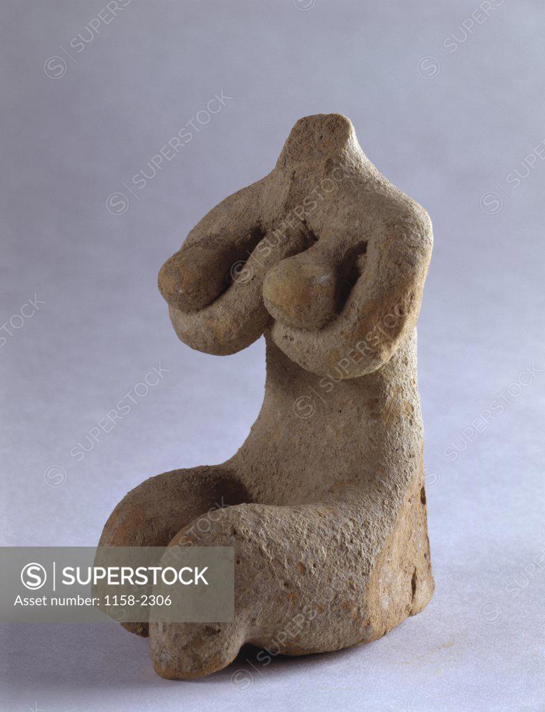 Stock Photo: 1158-2306 Fertility Goddess  ca. 8000 BC  Sculpture 