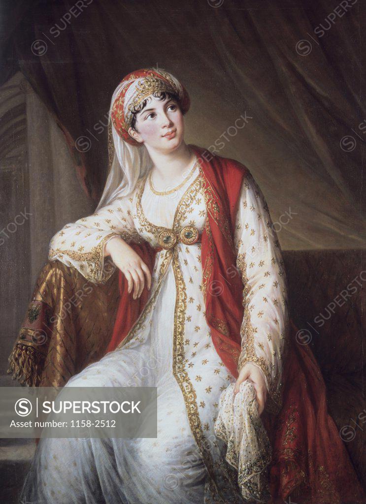 Stock Photo: 1158-2512 Portrait of the Opera Singer Grassini 1805 Elizabeth Louise Vigee-Lebrun (1755-1842 French) 