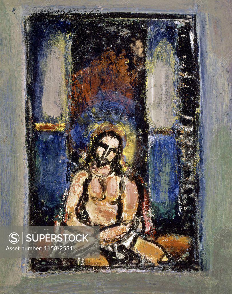 Stock Photo: 1158-2531 The Passion: Flagellation by Georges Rouault, (1871-1958)