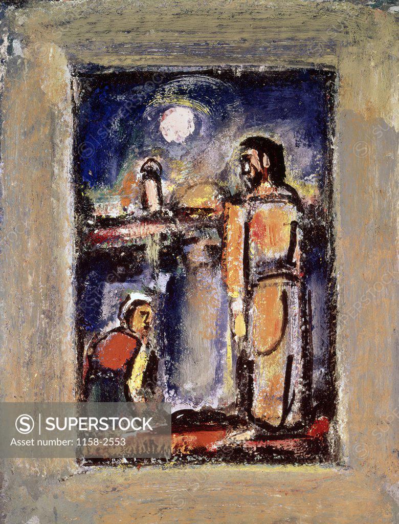 Stock Photo: 1158-2553 The Samaritan Woman by Georges Rouault, circa 1936, 1871-1958, USA, Texas, Private Collection