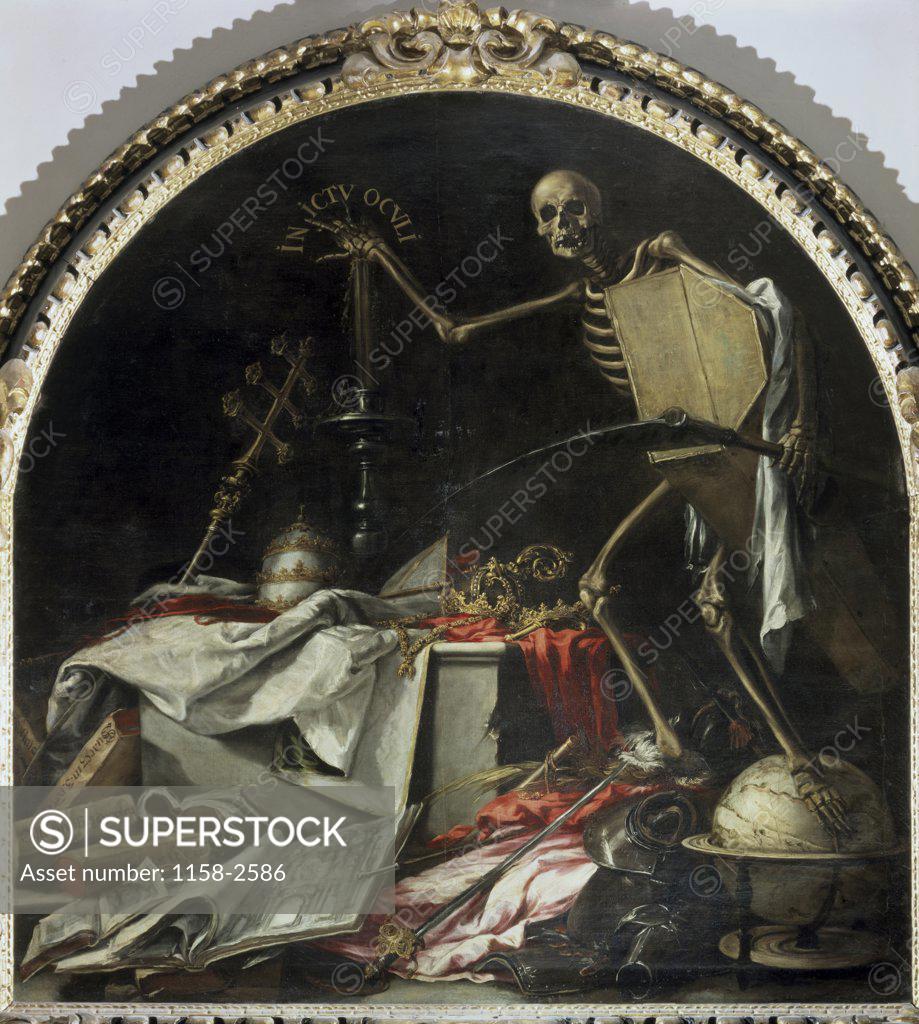 Stock Photo: 1158-2586 In Ictu Oculi 1671 Juan de Valdes Leal (1622-1690 Spanish)  Oil on canvas