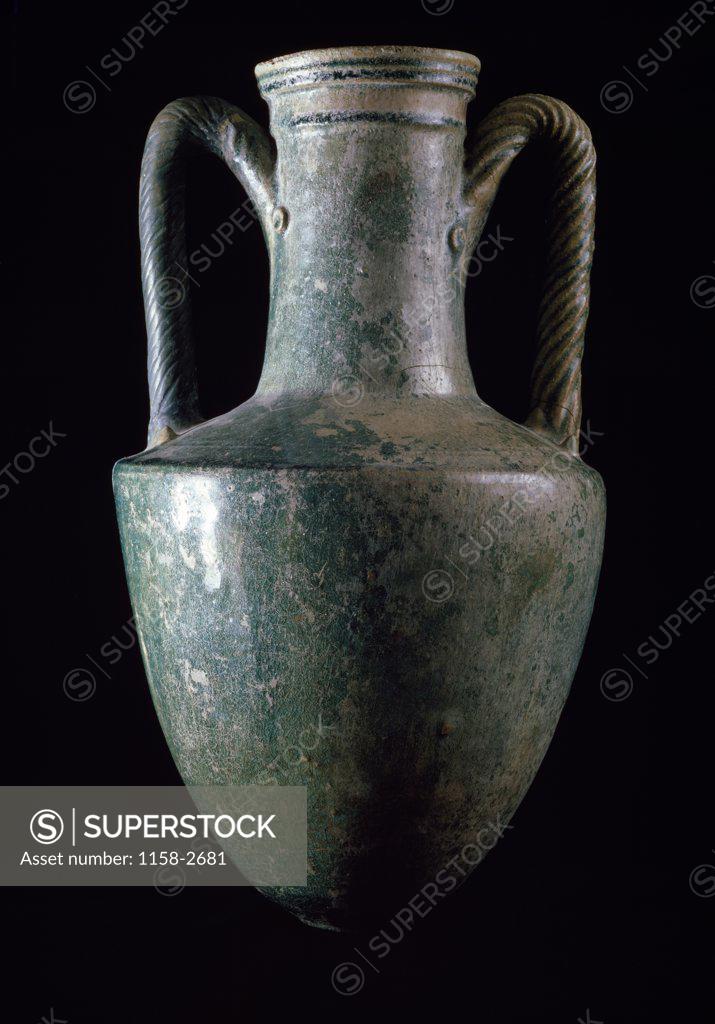 Stock Photo: 1158-2681 Ceramic Turquoise Amphora