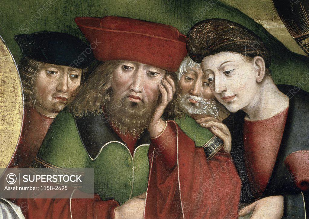 Stock Photo: 1158-2695 Adoration of the Magi (Detail) Artist Unknown Private Collection