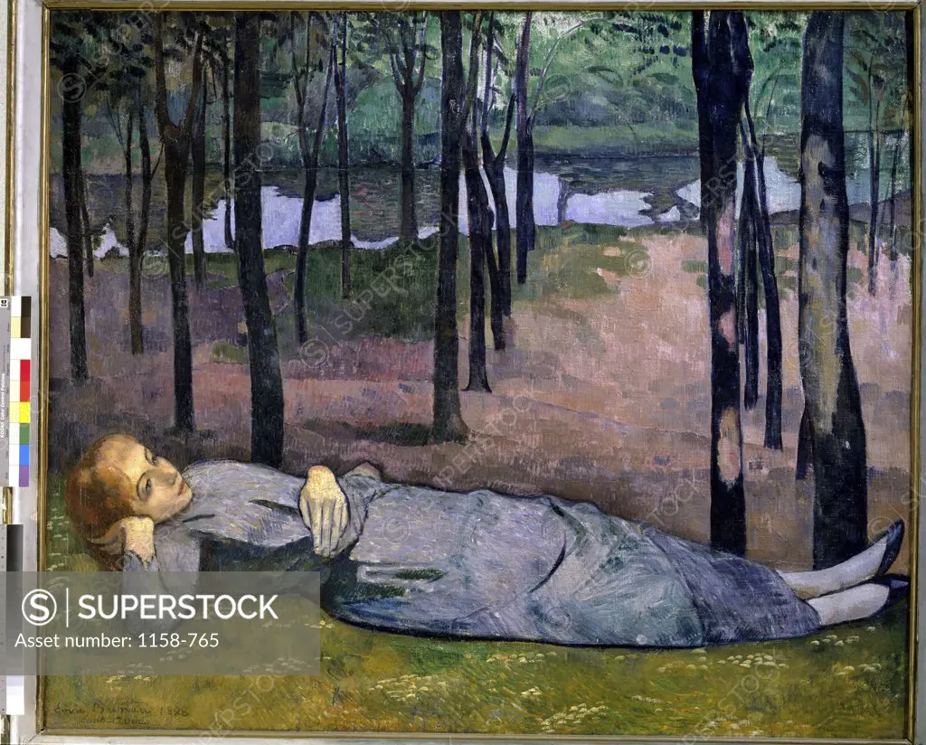 Madeleine in the Forest of Love by Emile Bernard, 1888, 1868-1941, France, Paris, Musee d'Orsay