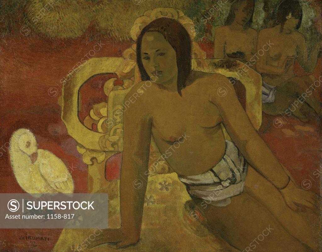 Stock Photo: 1158-817 Vairumati, 1897, Paul Gauguin (1848-1903/French), Musee d'Orsay, Paris