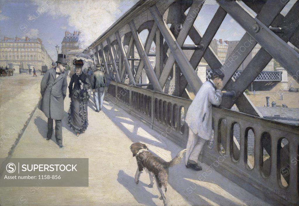Stock Photo: 1158-856 The Bridge of Europe  1876  Gustave Caillebotte (1848-1894/French)  Oil on canvas Petit Palais, Geneva 
