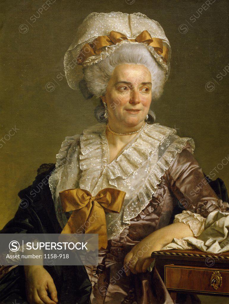 Stock Photo: 1158-918 Portrait of Madame Pecoul by Jacques-Louis David, 1784, (1748-1825), France, Paris, Musee du Louvre