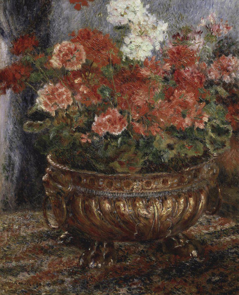 Bouquet of Flowers  (Bouquet de Fleurs)  1880  Pierre-Auguste Renoir (1841-1919/French)  Private Collection, Neuilly  
