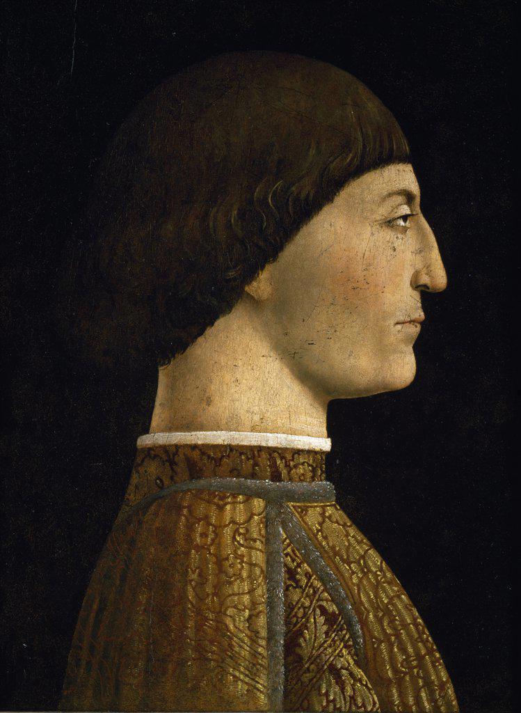 Portrait of Sigismondo Malatesta by Piero della Francesca, 1540, (1410 to 1420-1492), France, Paris, Musee du Louvre