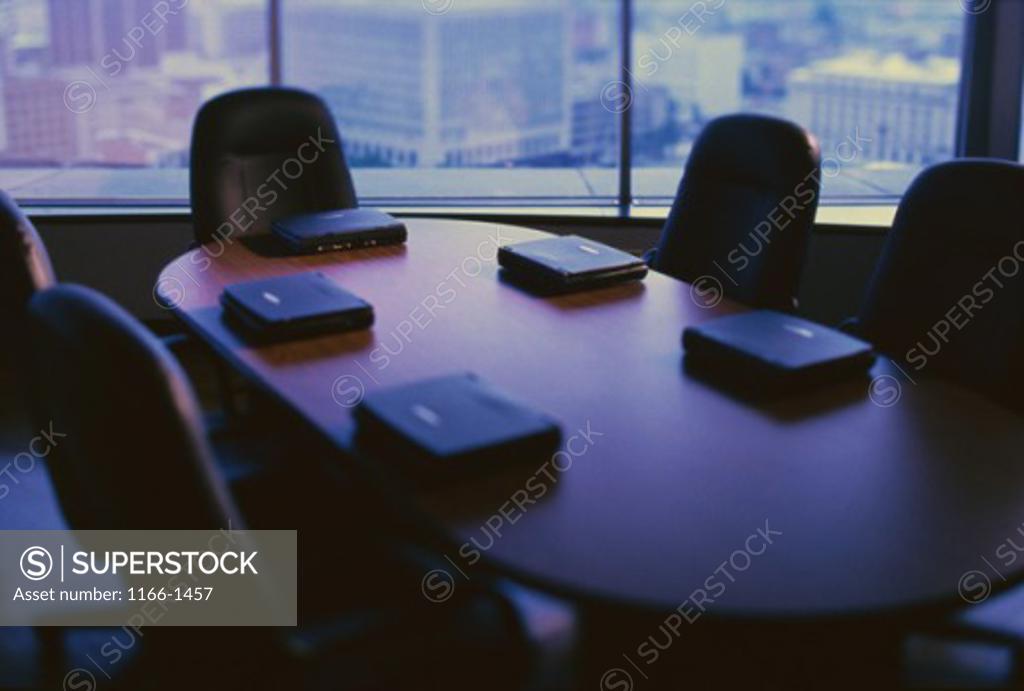 Stock Photo: 1166-1457 Laptops on a table