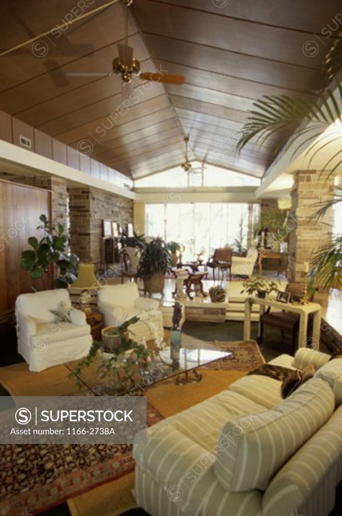 Stock Photo: 1166-2738A Interior of a living room