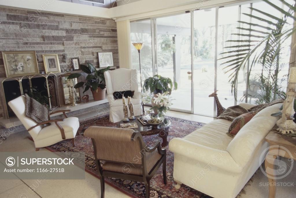Stock Photo: 1166-2751B Interior of a living room